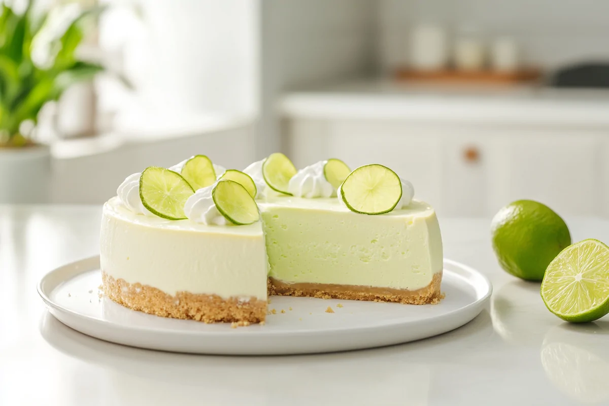 Refreshing Lime Mousse Cheesecake