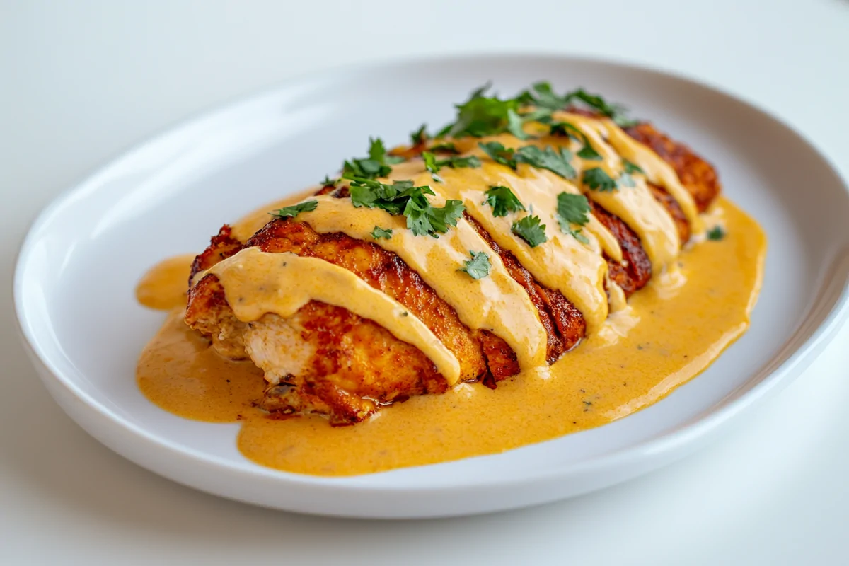 Mexican Chicken with Cheese Sauce